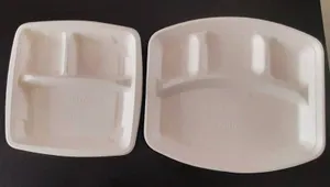 Disposable plates (4 - partition )- Lunch plates 1