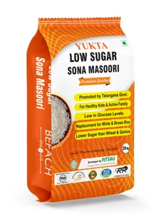Yukta Low Sugar Sona masoori Rice 5kg (Diet/Diabetic/Befach Rice)