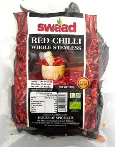Swaad  Red Chilli Whole 300gr